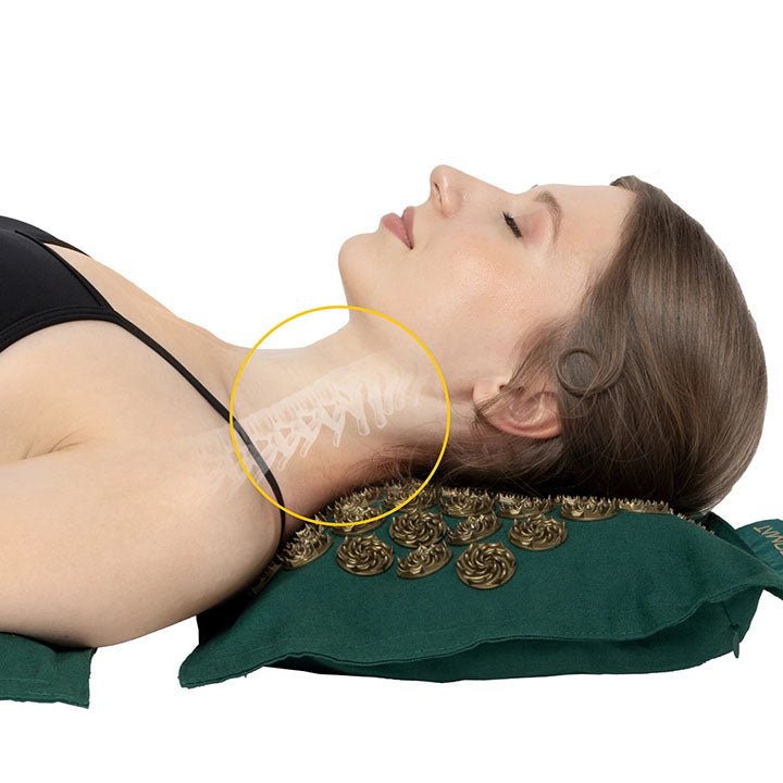 Ekologiška spygliuota akupresūrinė pagalvė