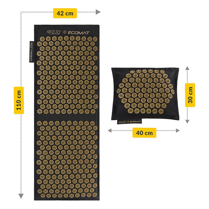 4FIZJO adatų kilimėlio nugarai su pagalve ilgis ir plotis