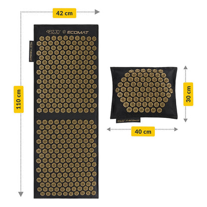 4FIZJO adatų kilimėlio nugarai su pagalve ilgis ir plotis