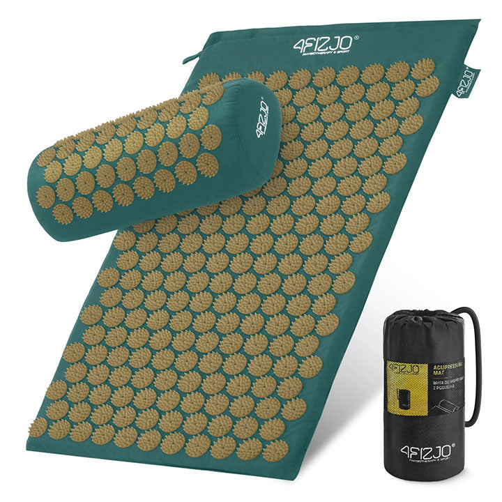 Akupresūros kilimėlis su pagalve ir krepšiu