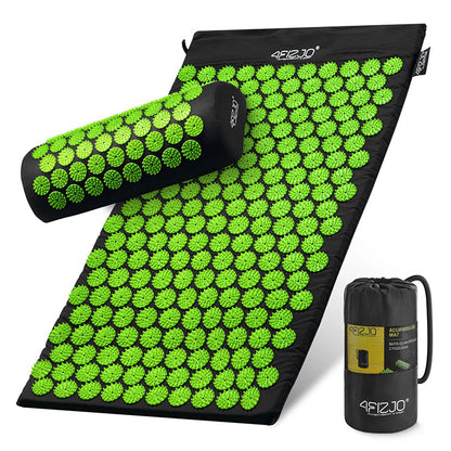 Akupunktūrinis kilimėlis su pagalve ir krepšiu