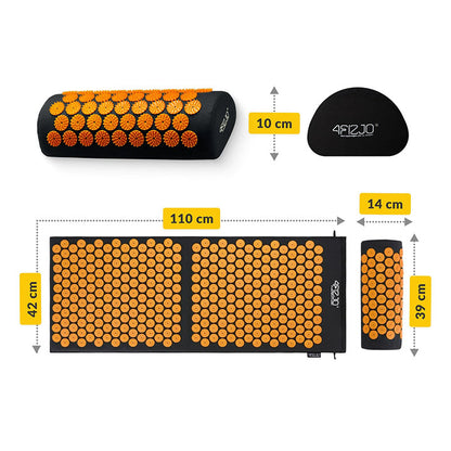 Akupunktūrinio masažo kilimėlio su spygliuota pagalvėle matmenys