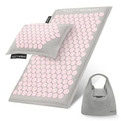 Akupunktūros masažinis kilimėlis ECO su pagalve ir krepšiu