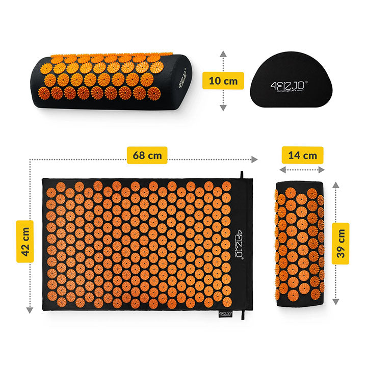 Kilimėlio nugarai su spygliuota pagalvėle matmenys