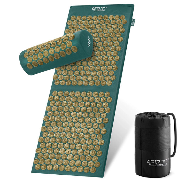 Masažinis kilimėlis su pagalve ir krepšiu