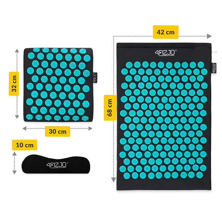 Masažo kilimėlio su pagalve ilgis ir plotis