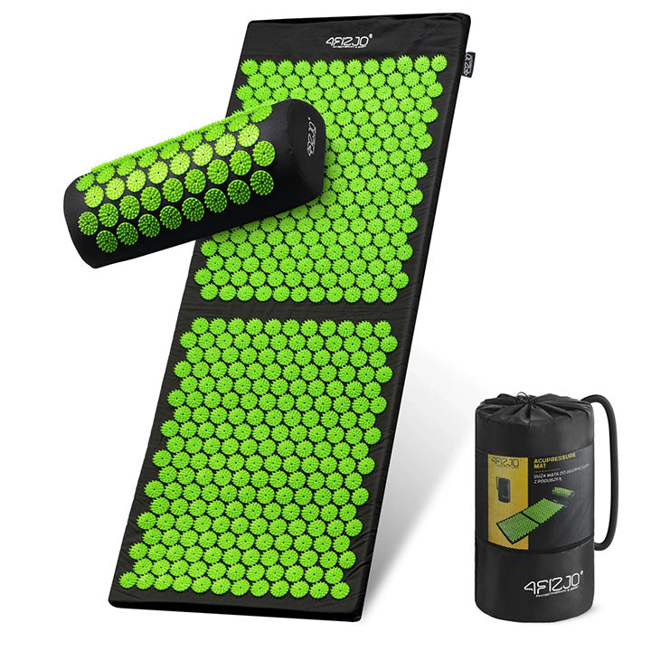 Taškinio masažo kilimėlis su pagalve ir krepšiu