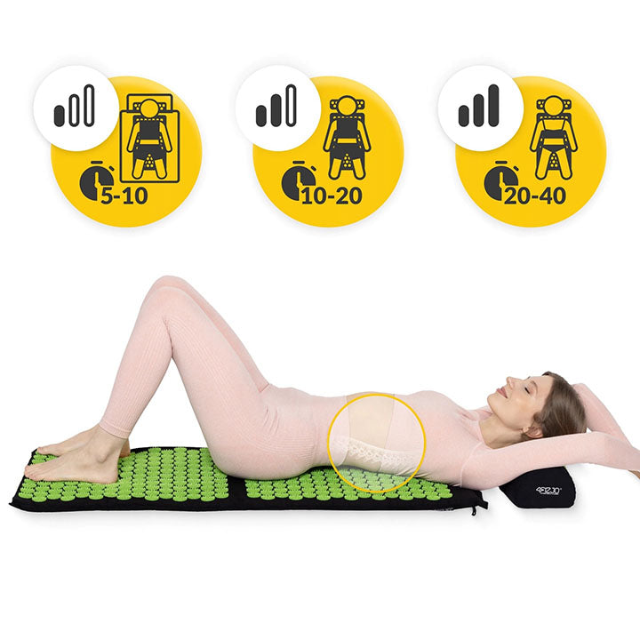 Taškinis masažo kilimėlis naudojimas