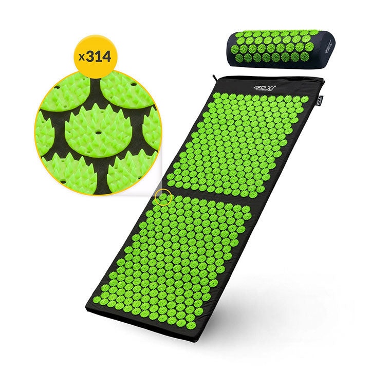 Didelis taškinio masažo kilimėlis su spygliukais