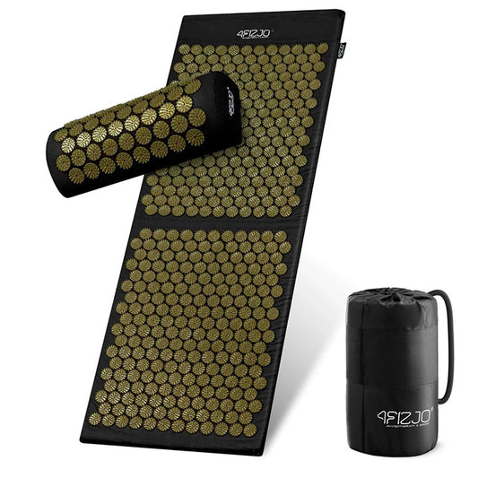 Terapinis masažo kilimėlis su pagalve ir krepšiu